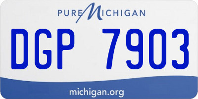 MI license plate DGP7903