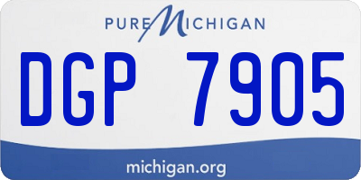 MI license plate DGP7905