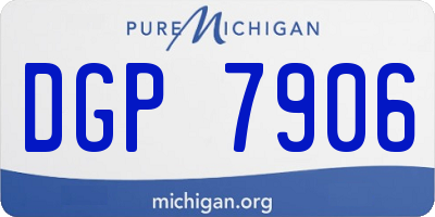 MI license plate DGP7906