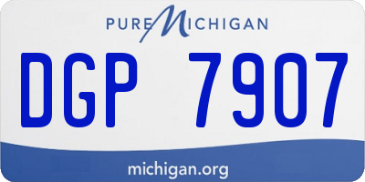 MI license plate DGP7907