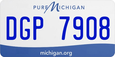 MI license plate DGP7908