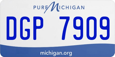 MI license plate DGP7909