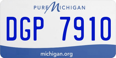 MI license plate DGP7910