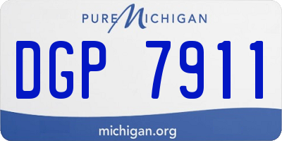 MI license plate DGP7911