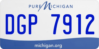 MI license plate DGP7912