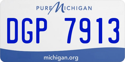 MI license plate DGP7913