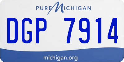 MI license plate DGP7914