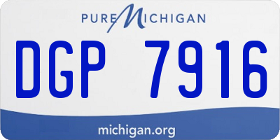 MI license plate DGP7916