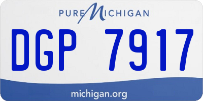 MI license plate DGP7917
