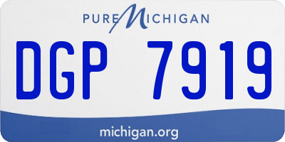 MI license plate DGP7919