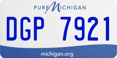 MI license plate DGP7921