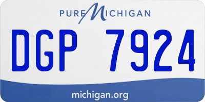 MI license plate DGP7924