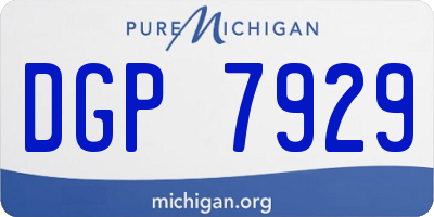 MI license plate DGP7929