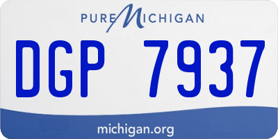 MI license plate DGP7937