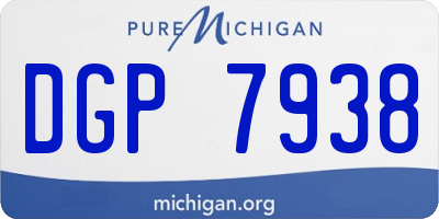 MI license plate DGP7938