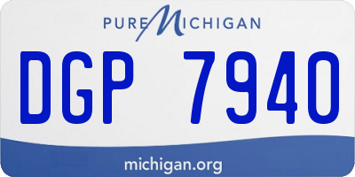 MI license plate DGP7940