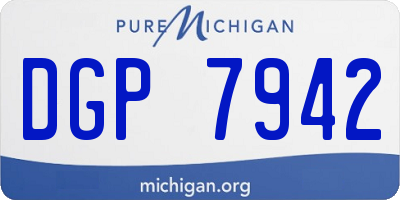 MI license plate DGP7942