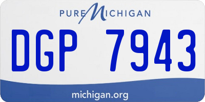 MI license plate DGP7943