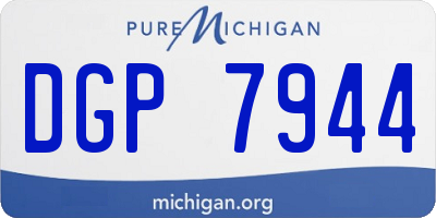 MI license plate DGP7944