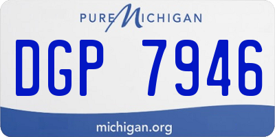 MI license plate DGP7946