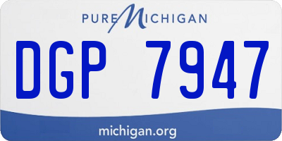 MI license plate DGP7947