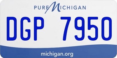 MI license plate DGP7950
