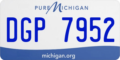 MI license plate DGP7952