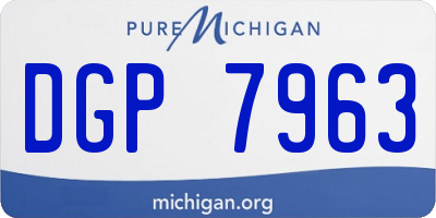 MI license plate DGP7963