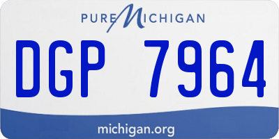 MI license plate DGP7964