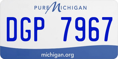 MI license plate DGP7967
