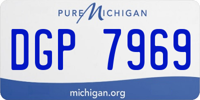 MI license plate DGP7969