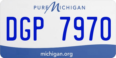 MI license plate DGP7970