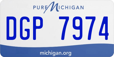 MI license plate DGP7974