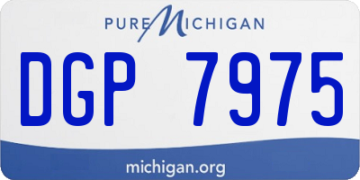 MI license plate DGP7975