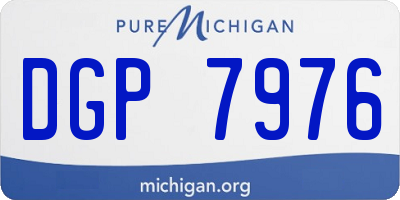 MI license plate DGP7976
