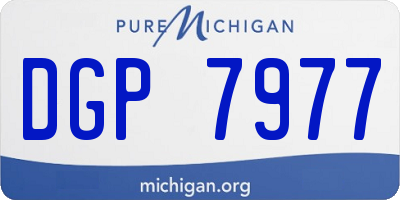 MI license plate DGP7977