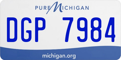 MI license plate DGP7984