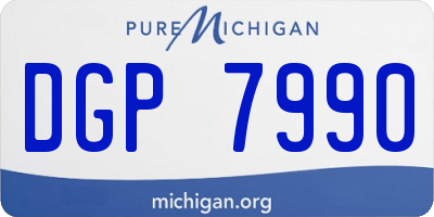 MI license plate DGP7990