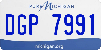 MI license plate DGP7991