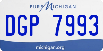 MI license plate DGP7993