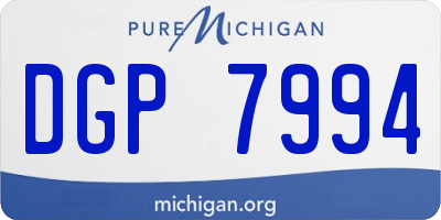 MI license plate DGP7994