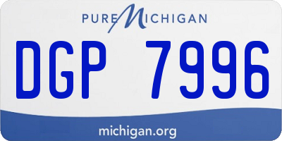 MI license plate DGP7996