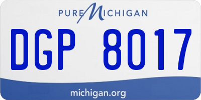 MI license plate DGP8017