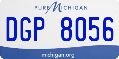 MI license plate DGP8056