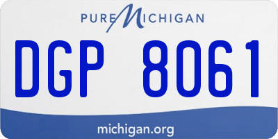 MI license plate DGP8061