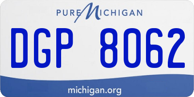 MI license plate DGP8062