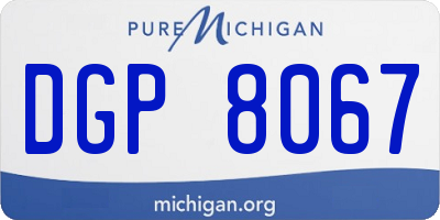 MI license plate DGP8067