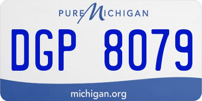MI license plate DGP8079