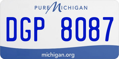 MI license plate DGP8087