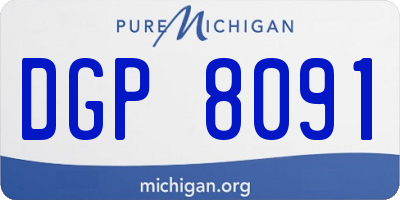 MI license plate DGP8091